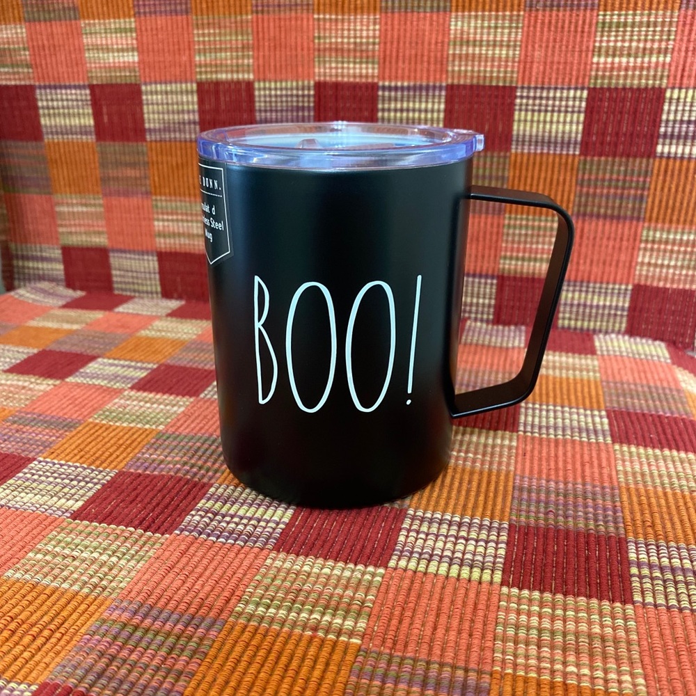 RAE DUNN *HOT ITEM* BOO! INSULATED HALLOWEEN MUG